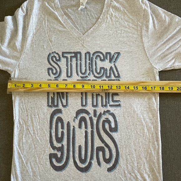 Bella canvas V Neck t shirt Stuck In The 90’s - Picture 9 of 10